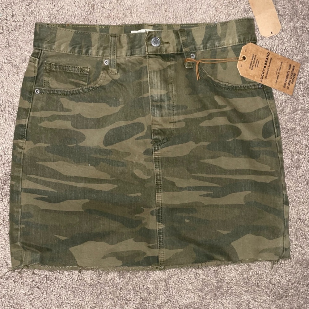 Lucky Brand Camo Mini Skirt